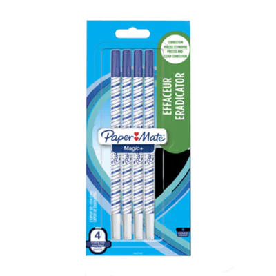 Paper Mate Magic+, Blau, Weiß, Blau, Fein, 4 Stück(e) 2027797