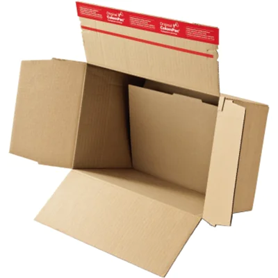 ColomPac® Versandkarton Innenmaße: 23 x 8 x 16 cm (B x H x T) Außenmaße: 23,5 x 9,3 x 17 cm (B x H x T) Kraftliner Wellpappe braun