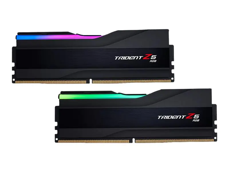 G.Skill Trident Z5 RGB - DDR5 - Kit - 32 GB: 2 x 16 GB - DIMM 288-PIN - 7600 MHz / PC5-60800 - CL36 - 1.4 V - ungepuffert - non-ECC - mattschwarz