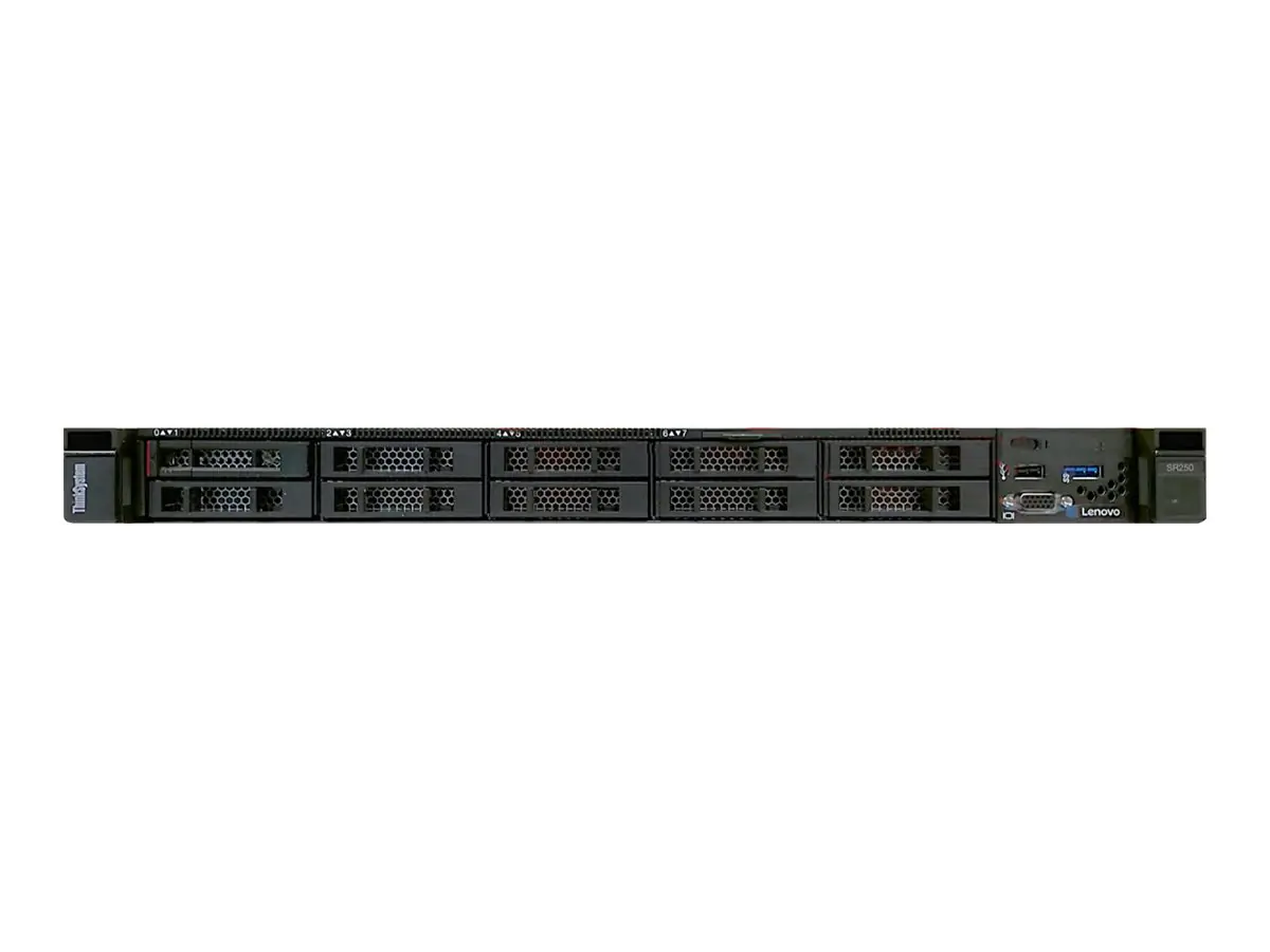 Lenovo ThinkSystem SR250 7Y51 - Server - Rack-Montage - 1U - 1-Weg - 1 x Xeon E-2224 / 3.4 GHz - RAM 16 GB - SATA - Hot-Swap 6.4 cm (2.5") Schacht/Schächte - keine HDD - Matrox G200 - GigE - kein Betriebssystem - Monitor: keiner