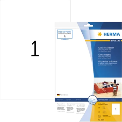 HERMA Etikett 8895 210x297mm weiß 10 St./Pack.