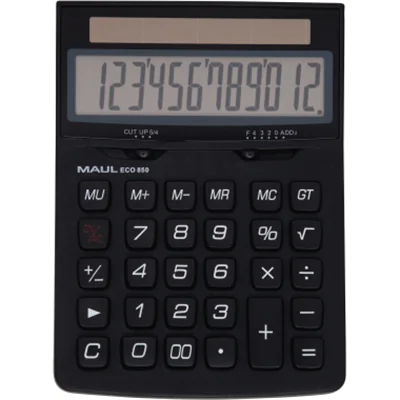MAUL Tischrechner ECO 850 126 x 35 x 174 mm (B x H x T) Solar-Energie schwarz