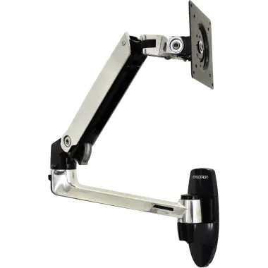 Ergotron LX - Befestigungskit (Wandmontage, Monitorarm) - für LCD-Display - Aluminium - Polished Aluminum - Bildschirmgröße: bis zu 86,4 cm (bis zu 34 Zoll)