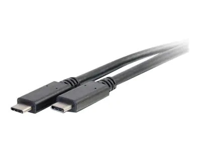 C2G 1m USB Type C Cable - 4K support - USB 3.1 (Gen 2) M/M - USB C Cable - USB-Kabel - USB-C (M) bis USB-C (M) - USB 3.1 Gen 2 / Thunderbolt 3 - 1 m - Schwarz