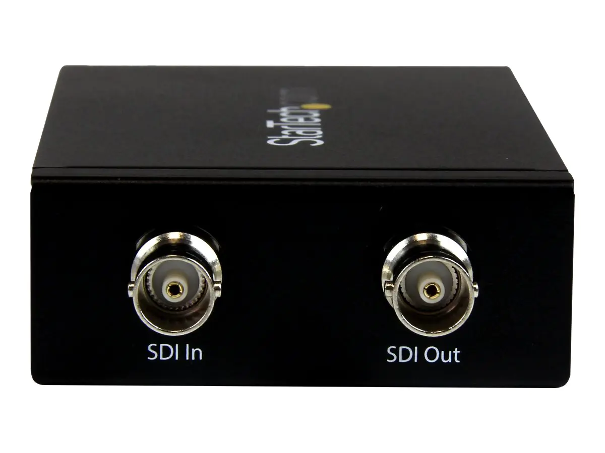 StarTech SDI auf HDMI Konverter - 3G-SDI zu HDMI Adapter mit SDI Loop-Through - SDI (BNC/COAX) / HDMI Umwandler mit Loop-Out - Videokonverter - 3G-SDI - HDMI, 3G-SDI - Schwarz