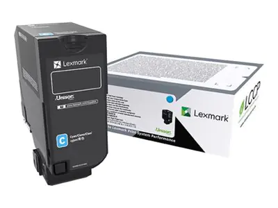 Lexmark Cyan - original - Tonerpatrone - für