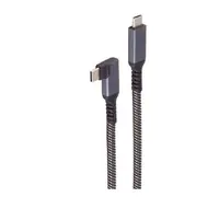ShiverPeaks BS14-75014, 1 m, USB C, USB C, USB 3.2 Gen 2 (3.1 Gen 2), 10 Gbit/s, Schwarz, Weiß