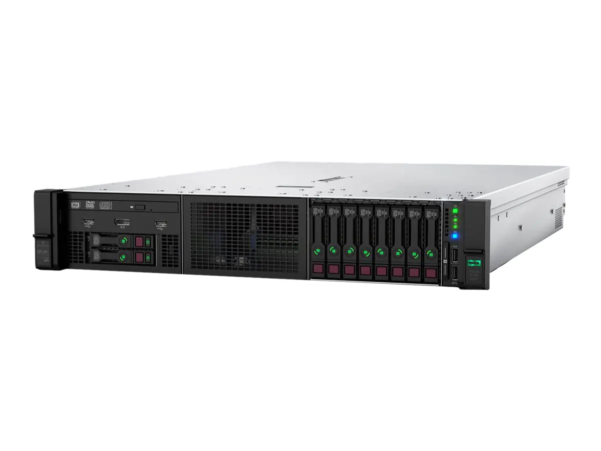 HPE ProLiant DL380 Gen10 SMB Networking Choice - Server - Rack-Montage - 2U - zweiweg - 1 x Xeon Gold 6242 / 2.8 GHz - RAM 32 GB - SATA/SAS - Hot-Swap 6.4 cm (2.5") Schacht/Schächte - keine HDD - 10GbE, 25GbE - kein Betriebssystem - Monitor: keiner
