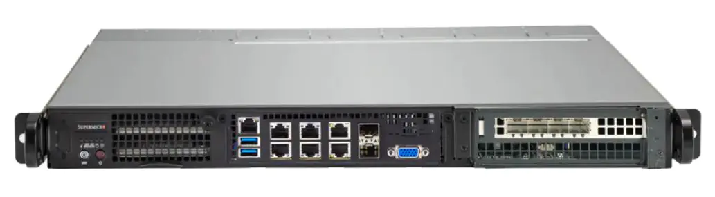 Supermicro IoT SuperServer 110D-8C-FRAN8TP - Server - Rack-Montage - 1 x Xeon D-2733NT - RAM 0 GB - SATA - keine HDD - 1GbE, 10GbE, 25GbE - kein Betriebssystem - Monitor: keiner
