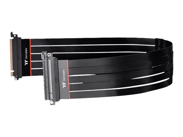 Thermaltake TT Premium PCI-E 4.0 Extender - PCI Express x16 Kabel - 164 pin PCI Express (M) zu 164 pin PCI Express (W) - 60 cm - Schwarz