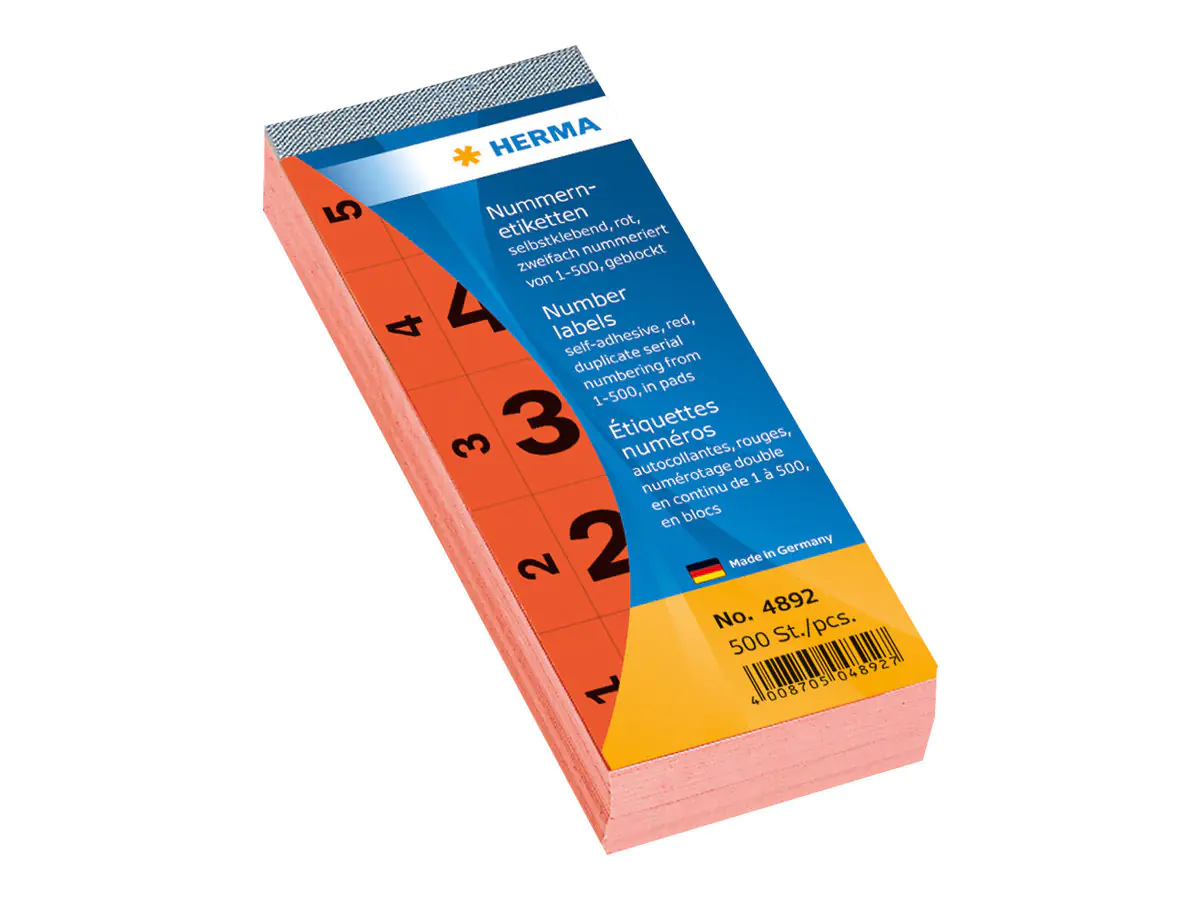 HERMA Dekorationskleber - Zahlen 1-500 - 2.8 4892
