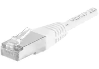 Dexlan - Patch-Kabel - RJ-45 (M) zu RJ-45 (M) - 20 m - FTP - CAT 6a - geformt - weiß