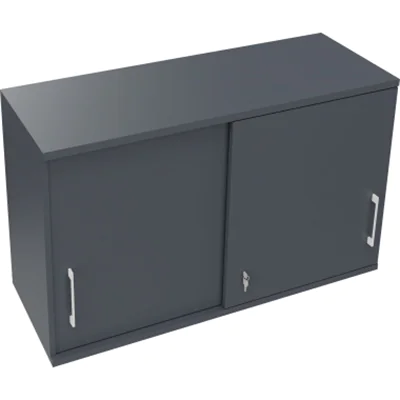 Aufsatz Schiebetürenschrank 2OH B1200xT442xH736mm Lavagrau