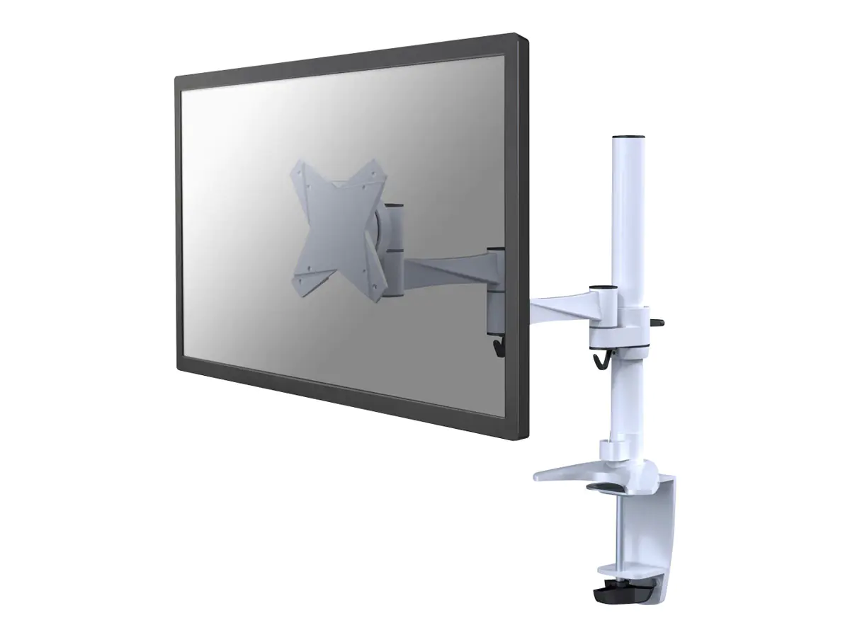 Neomounts FPMA-D1330 - Befestigungskit - Full-Motion - für LCD-Display - weiß - Bildschirmgröße: 25.4-76.2 cm (10"-30") - Klemmmontage, Tülle, Tischmontage
