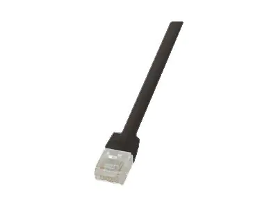 LogiLink SlimLine - Patch-Kabel - RJ-45 (M) zu RJ-45 (M) - 10 m - UTP - CAT 6 - flach - Schwarz