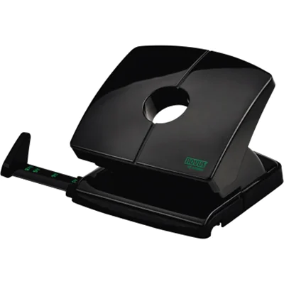 NOVUS Locher B 220 re+new 8 cm 20 Bl. (80 g/m²) mit Anschlagschiene schwarz