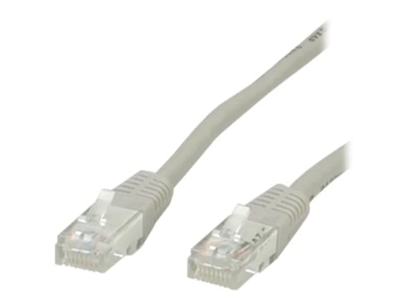 VALUE - Patch-Kabel - RJ-45 (M) zu RJ-45 (M) - 1.5 m - UTP - CAT 6e - geformt, verseilt - Grau