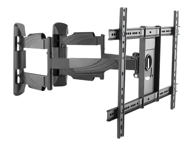 LogiLink Full Motion Corner TV Wall Mount - Aufstellung für Fernseher und Monitor (einstellbarer Arm) - kaltgewalzter Stahl - Bildschirmgröße: 94-177.8 cm (37"-70") - Wandinnenecke