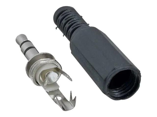 InLine - Audio-Stecker - mini-phone stereo 3.5 mm männlich - Schwarz
