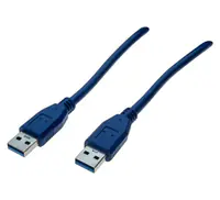 exertis Connect - USB-Kabel - USB Typ A (M) zu USB Typ A (M) - USB 3.0 - 2 m - Blau