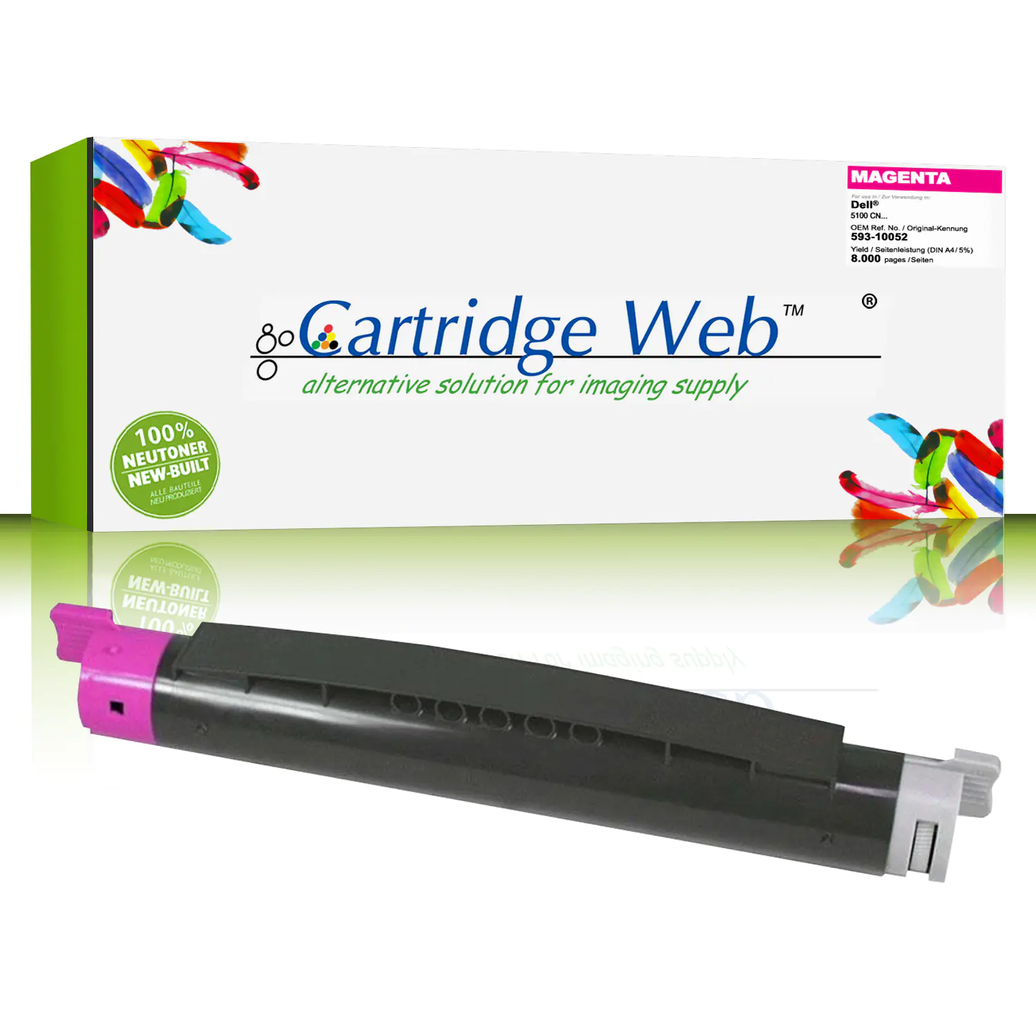 CartridgeWeb Toner kompatibel zu Dell 593-10052 G5578 magenta 8.000 Seiten 1 Stück