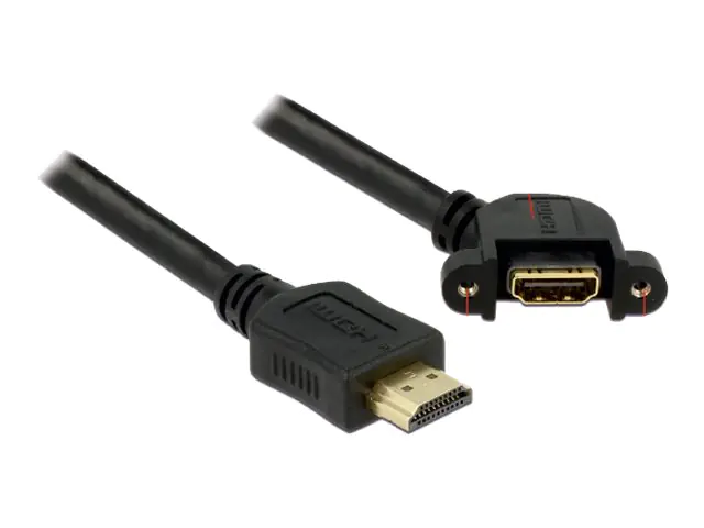 Delock HDMI mit Ethernetkabel - HDMI (M) bis HDMI (W)
