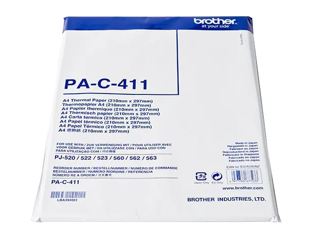 Brother PAC411 Thermopapier A4 (210 x 297 mm) 100 Blatt