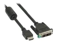 InLine - Adapterkabel - Single Link - HDMI männlich zu DVI-D männlich - 5 m - Schwarz