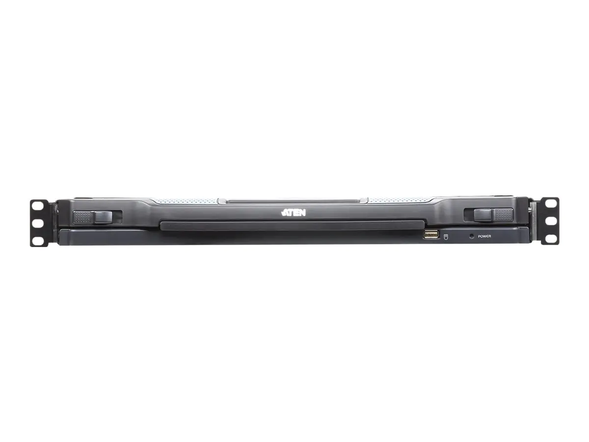ATEN Slideaway CL5716IN - KVM-Konsole mit KVM-Switch - 16 Anschlüsse - PS/2, USB - 48.3 cm (19") - Rack - einbaufähig - 1280 x 1024 @ 75 Hz - 250 cd/m² - 1000:1 - 5 ms - VGA - 1U