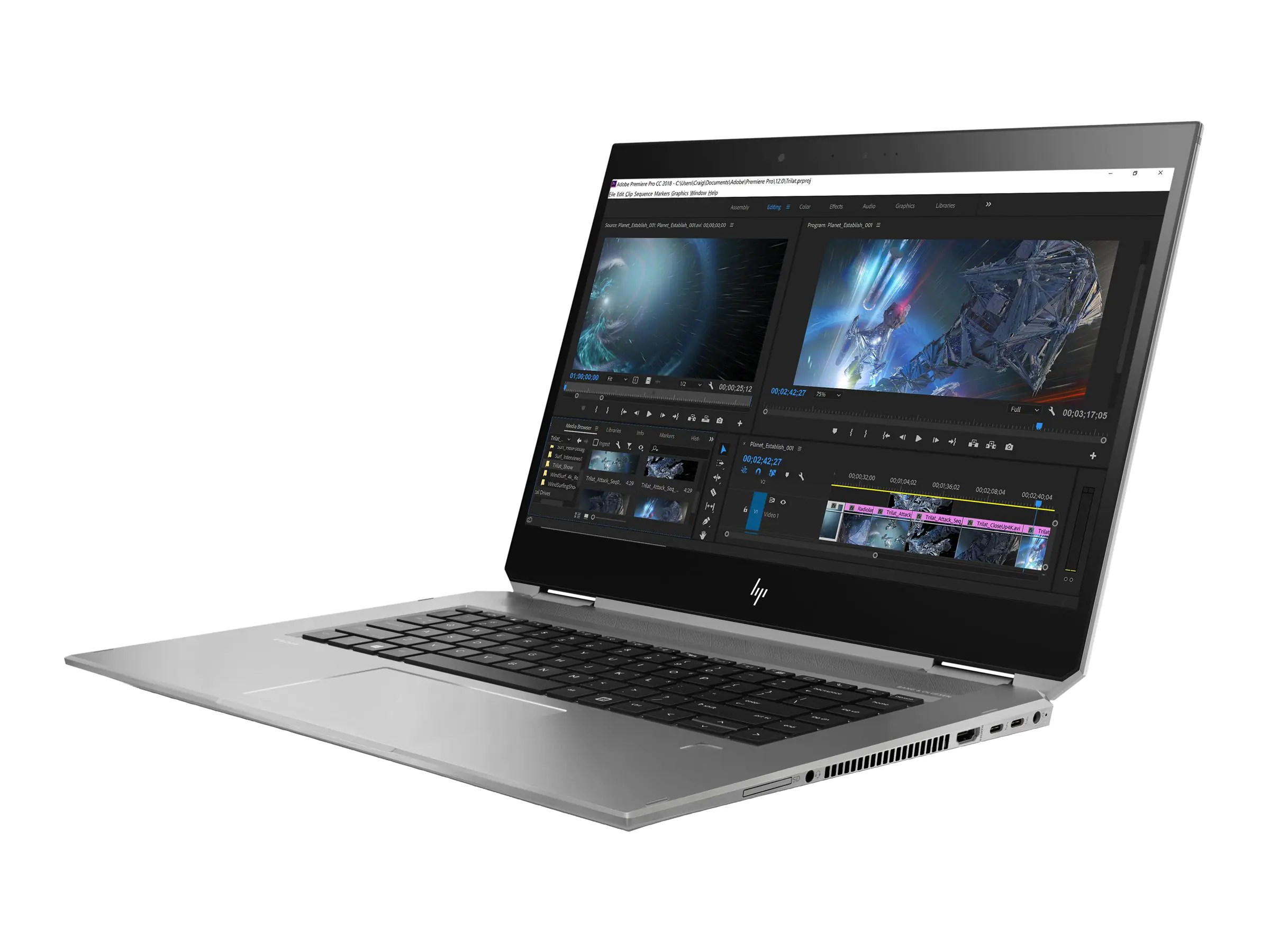 HP ZBook Studio x360 G5 Mobile Workstation - (15.6") - 16 GB RAM - 512 GB SSD - 6TW61EA#ABD