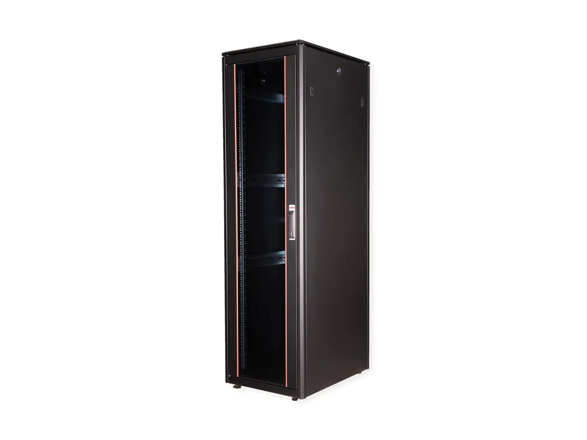ROLINE Pro - Schrank Netzwerkschrank - mit Glastür, 600 x 800 mm (B x T) 26.21.0238