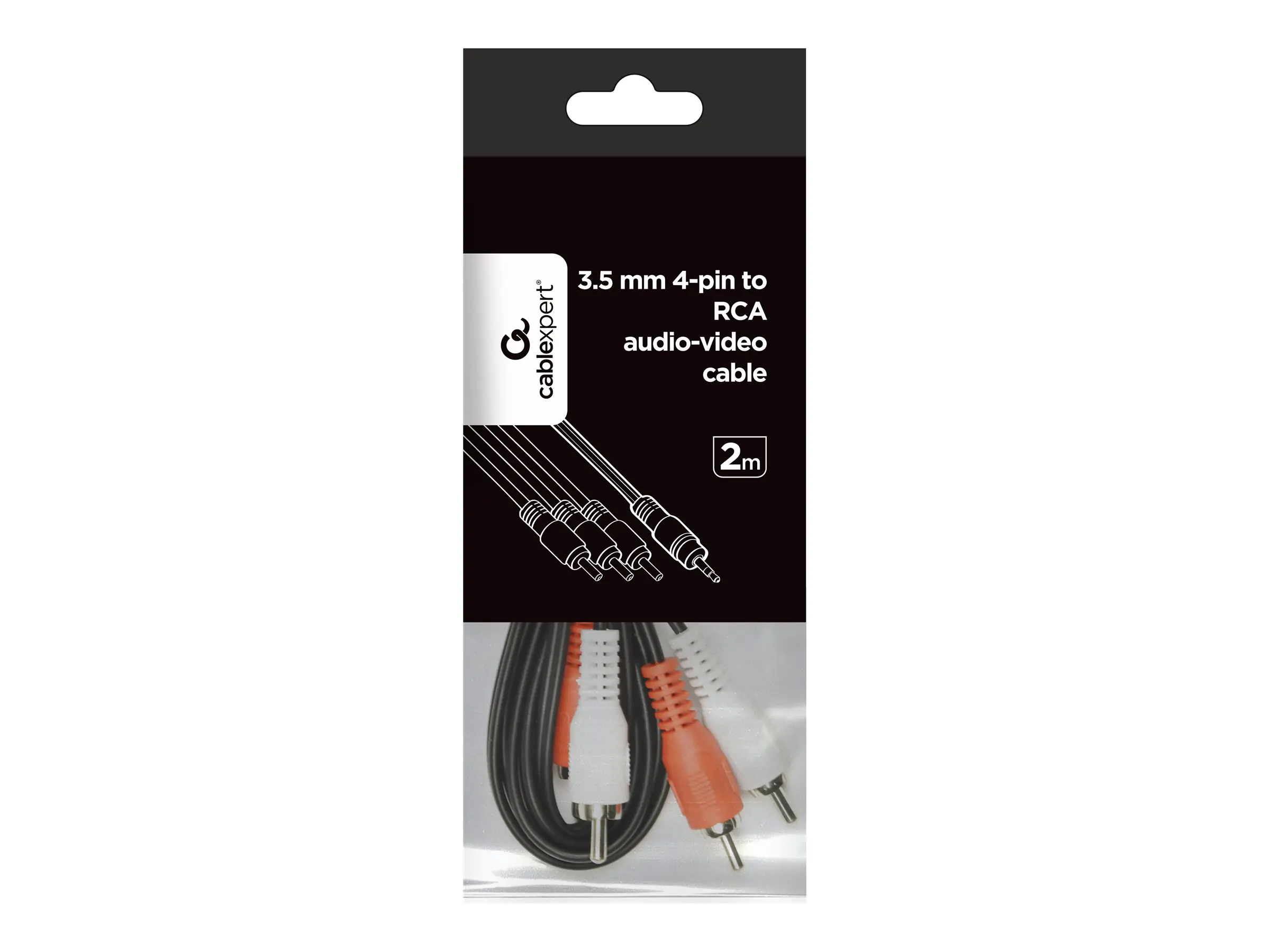 Gembird Cablexpert - Video- / Audiokabel - 4-poliger Mini-Stecker Stecker zu RCA x 3 Stecker