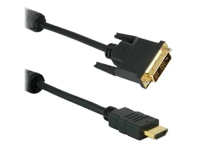 Helos - Adapterkabel - HDMI männlich zu DVI-D männlich - 2 m - Doppelisolierung - Schwarz - 1080p-Unterstützung