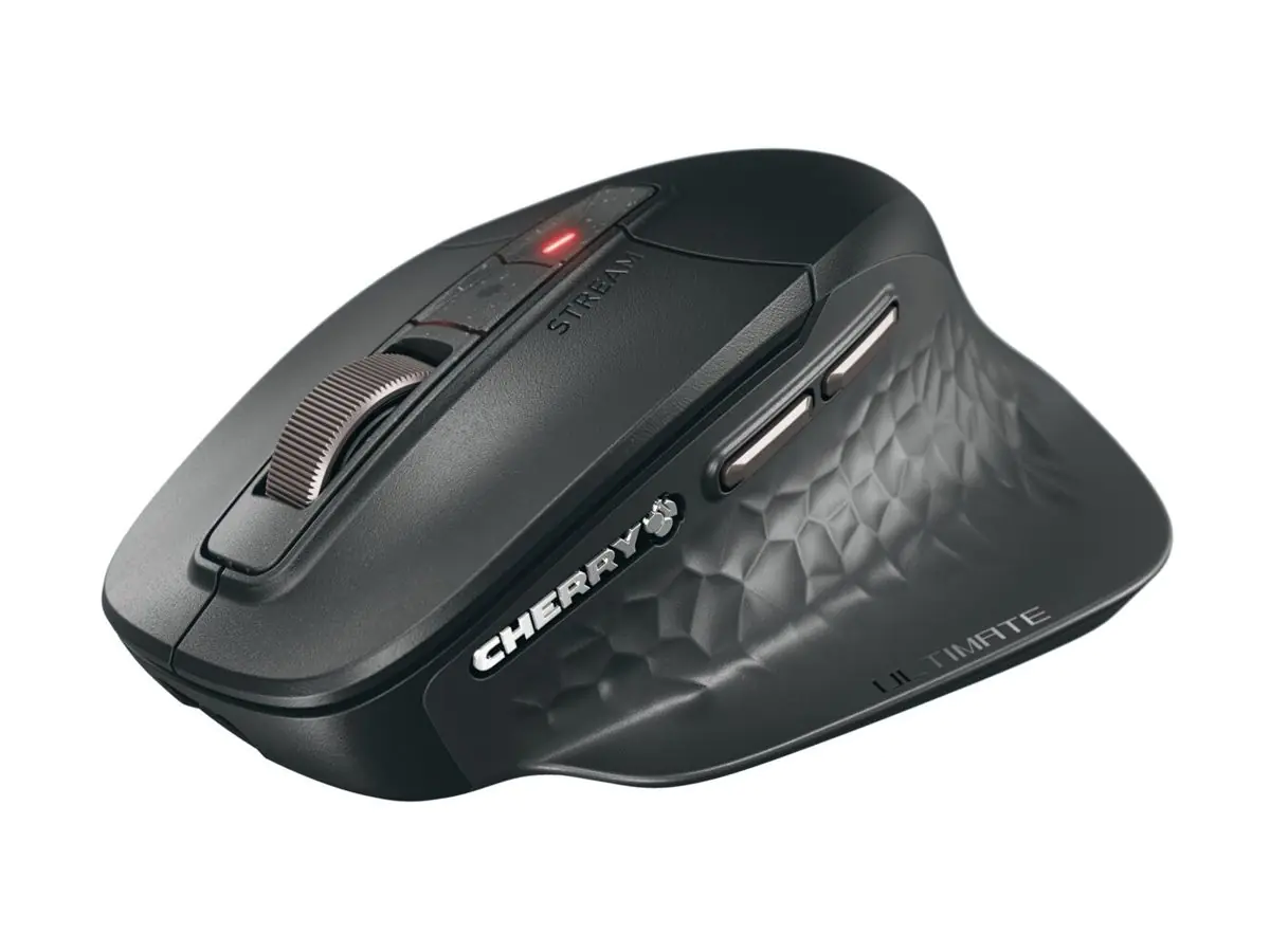 Cherry STREAM Ultimate - Maus - ergonomisch - Für Rechtshänder - optisch - 7 Tasten - kabellos,