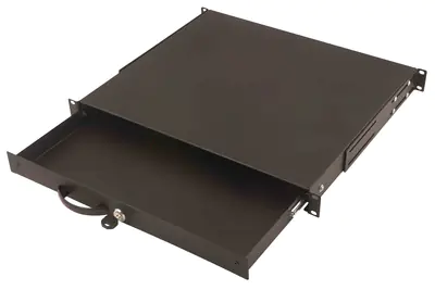 DIGITUS Professional Line DN-19 KEY-1U-SW - Tastatureinschub - Schwarz, RAL 9005 - 1U - 48.3 cm (19") - für P/N: DN-19 16U-6/6-EC, DN-19 22U-6/6-EC, DN-19 47U-6/8, DN-19 SRV-47U-8-SW-G