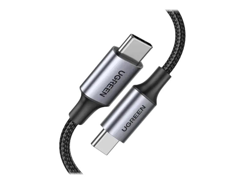 Ugreen - USB-Kabel - 24 pin USB-C (M) zu 24 pin USB-C (M) - 20 V - 5 A - 1.83 m - USB-Stromversorgung (100 W) - Schwarz