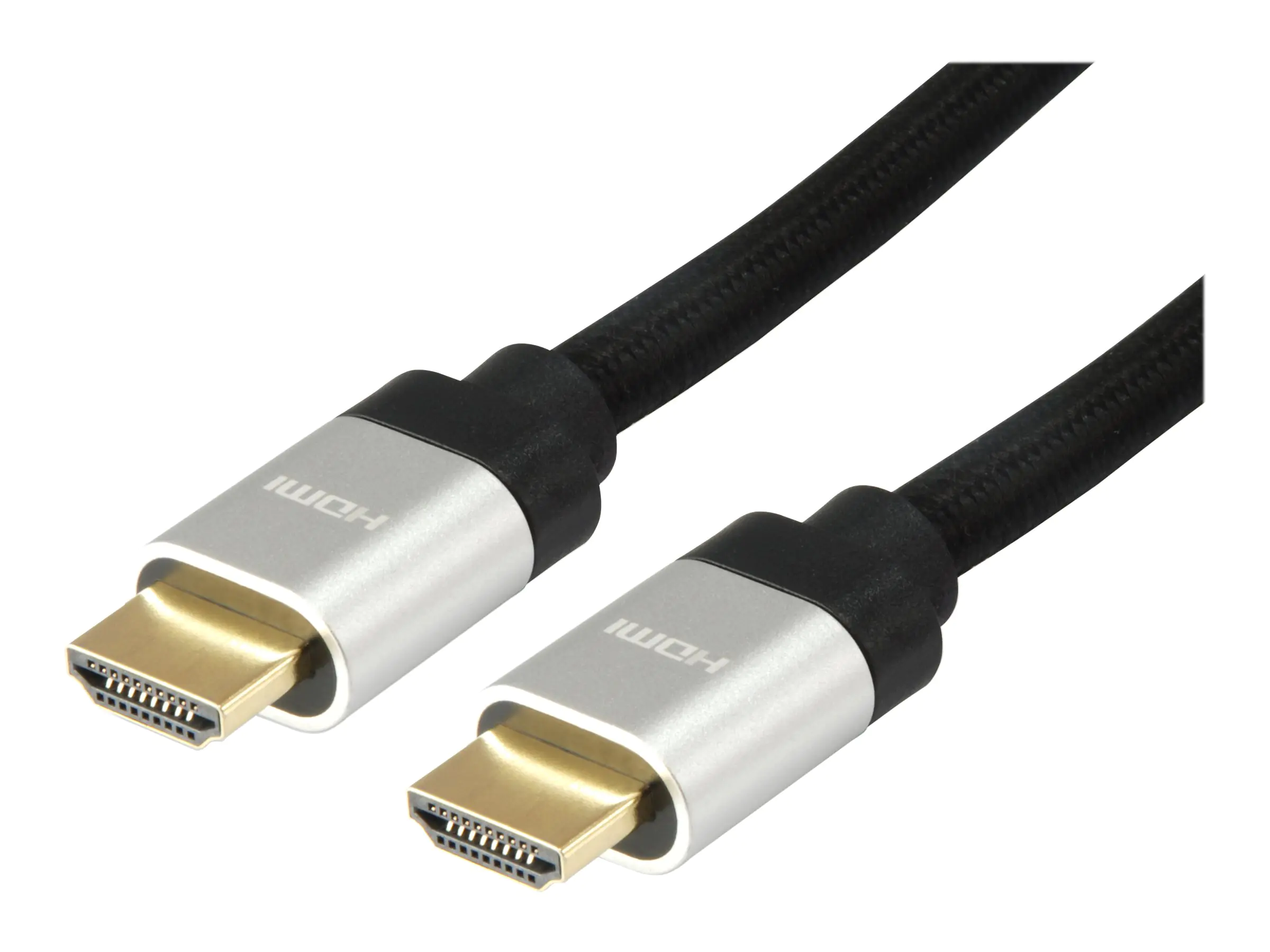 equip - Highspeed - HDMI-Kabel mit Ethernet - HDMI männlich zu HDMI männlich - 2 m - Schwarz - geformt, 8K Unterstützung