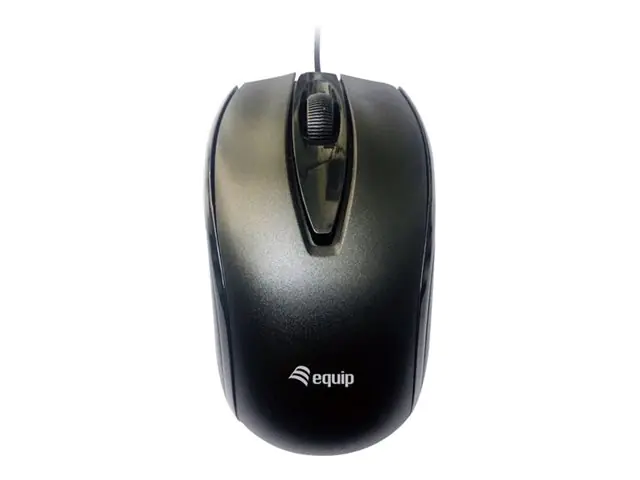 Equip Optische Maus USB Comfort Rechts-Linkshänder schwarz - Maus
