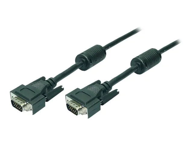LogiLink - VGA-Kabel - HD-15 (VGA) (M) zu HD-15 (VGA) (M) - 15 m - Daumenschrauben - Schwarz