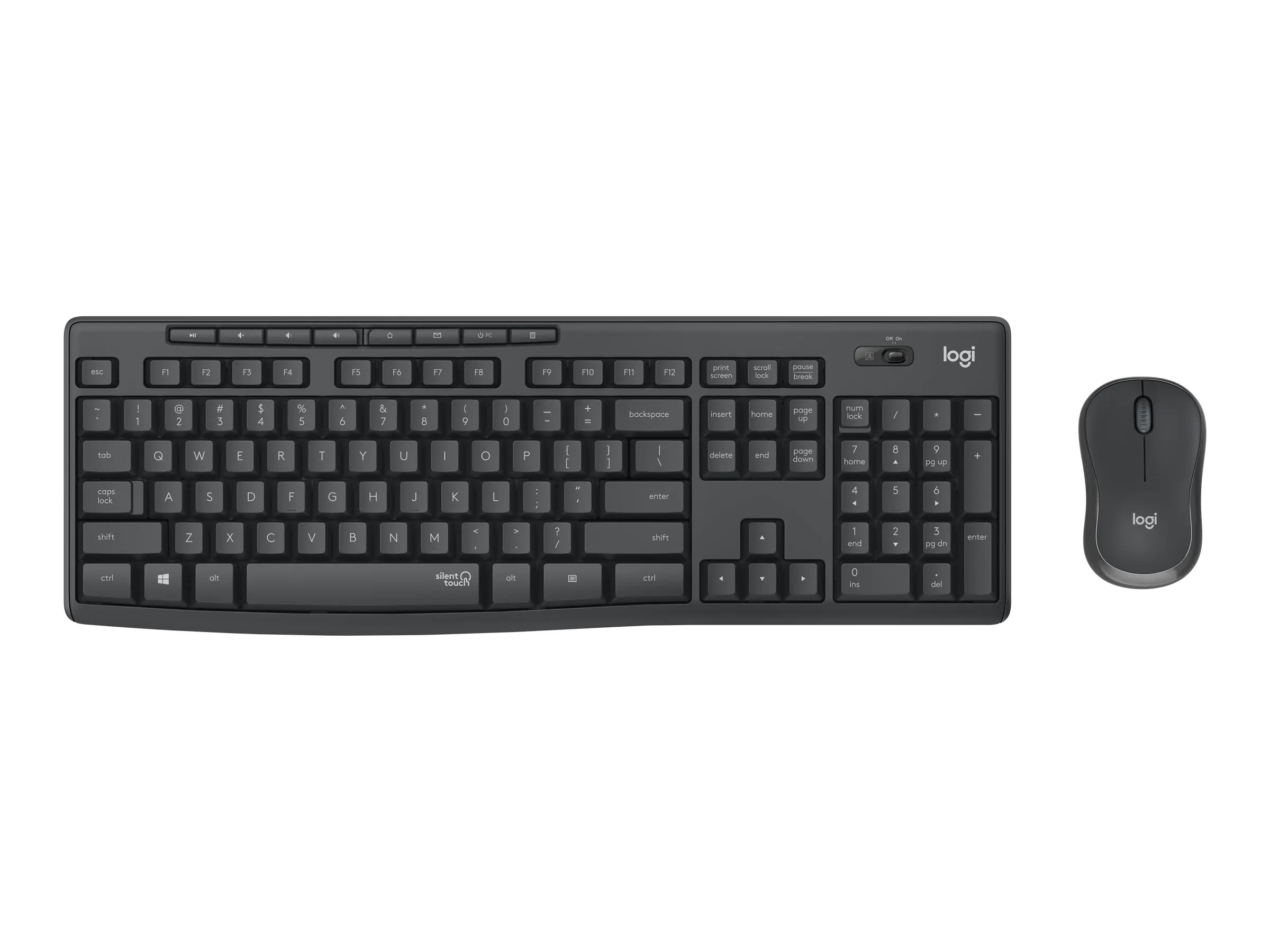 Logitech MK370 Combo for Business - Tastatur-und-Maus-Set - kabellos - Bluetooth LE - QWERTY - US International - Graphite