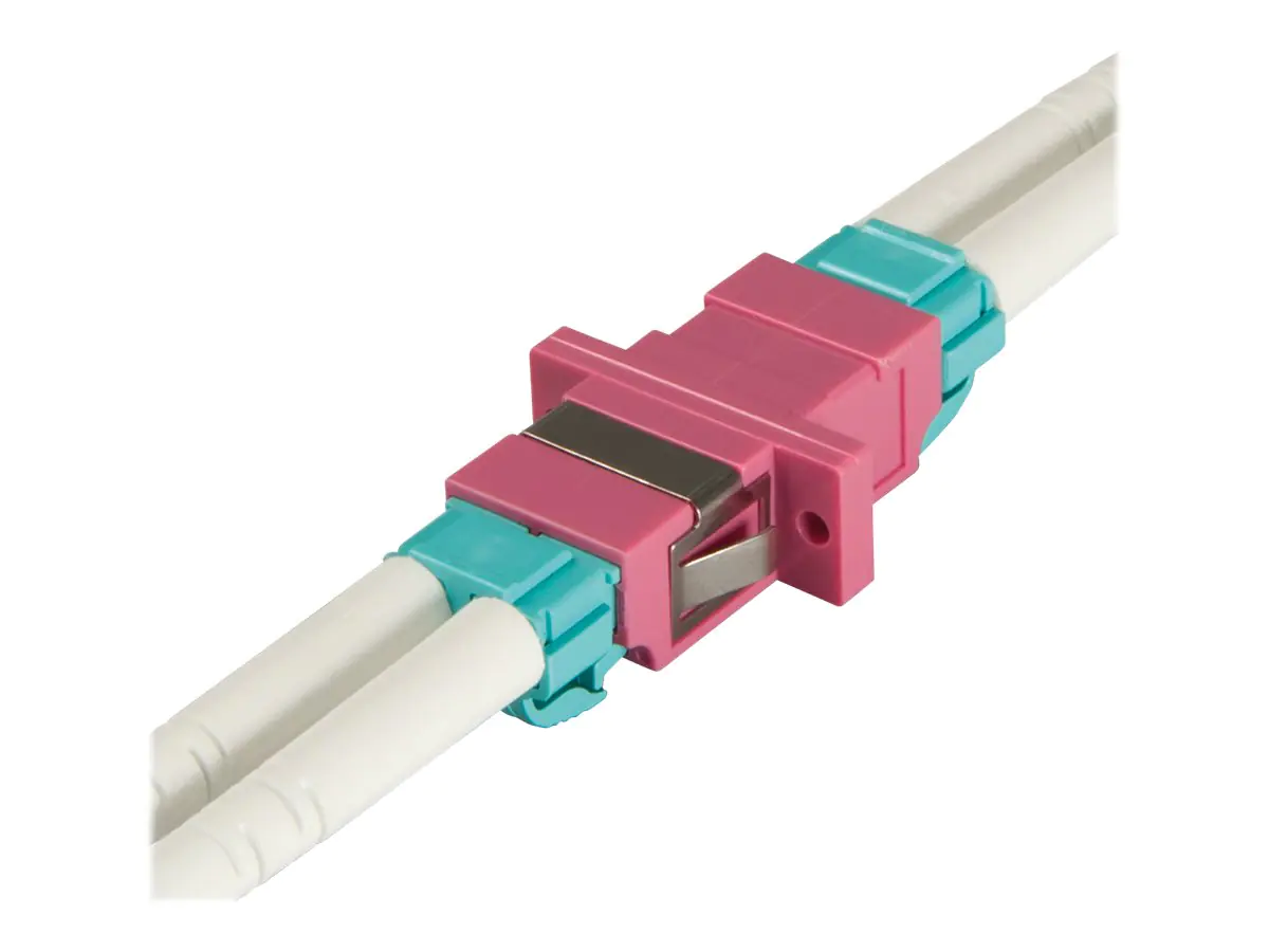 Lindy - Netzwerkkoppler - LC Multi-Mode (W) bis LC Multi-Mode (W) - Glasfaser - violett, RAL 4003