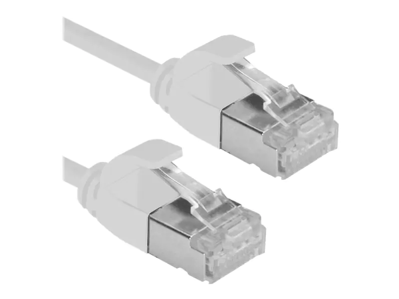 Roline DataCenter - Patch-Kabel - RJ-45 (M) zu RJ-45 (M) - 2 m - U/FTP - CAT 6a - halogenfrei, geformt, ohne Haken, verseilt - Grau, RAL 7035