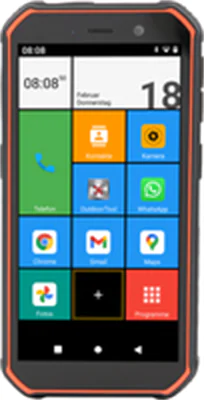 Olympia TREK, 14 cm (5.5"), 3 GB, 32 GB, 13 MP, Android 10, Schwarz, Orange 2288