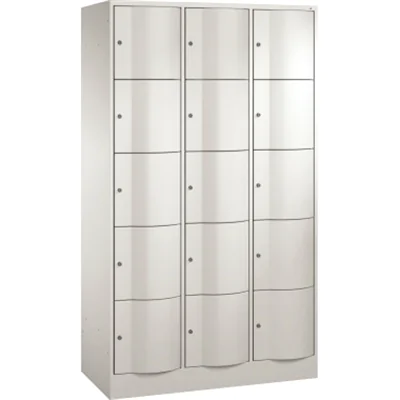 C+P Schließf.schrank 8570372S10007 15Fächer 1950x1150x540mm lgr/lgr