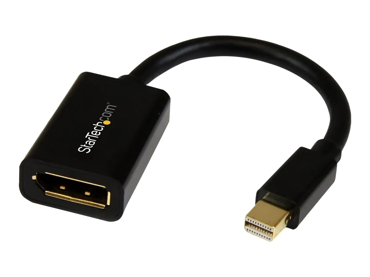 StarTech 6in Mini DisplayPort to DisplayPort Video Cable Adapter (MDP2DPMF6IN) - DisplayPort-Kabel - Mini DisplayPort (M) zu DisplayPort (W) - 15.2 cm - Schwarz - für P/N: CDP2DP141MB, CDP2DP146B, CDP2DPMM1MB, CDP2DPMM6B, DISPLPORT15L, DISPLPORT3L
