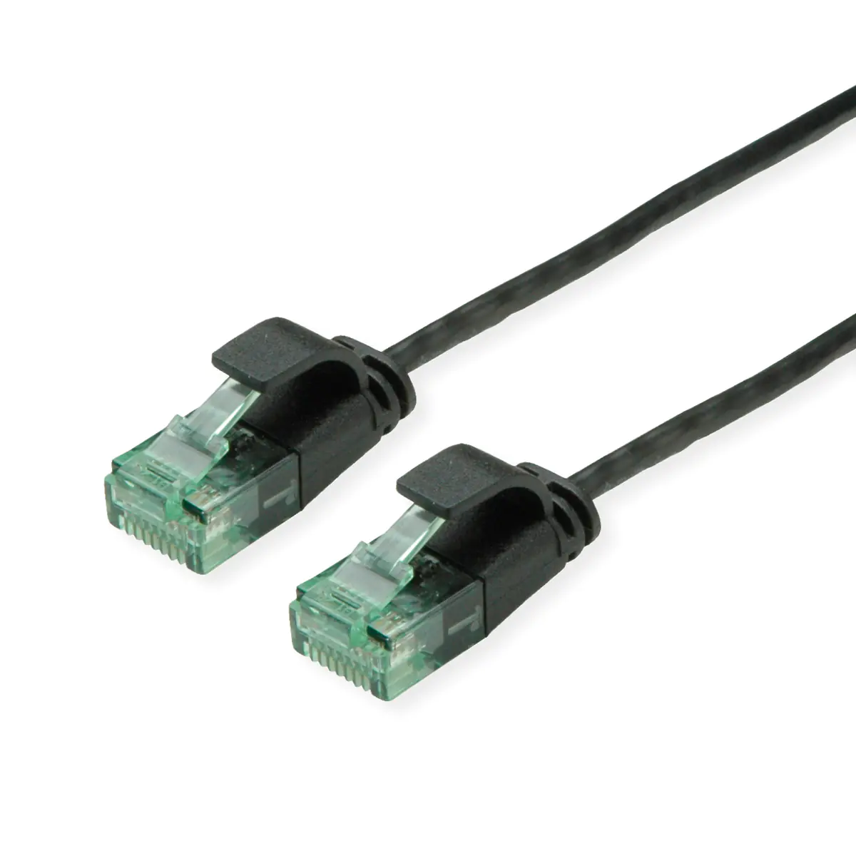 ROLINE RM UTP Patchkabel Kat6A/Kl.EA SLIM schwarz 2m - UTP