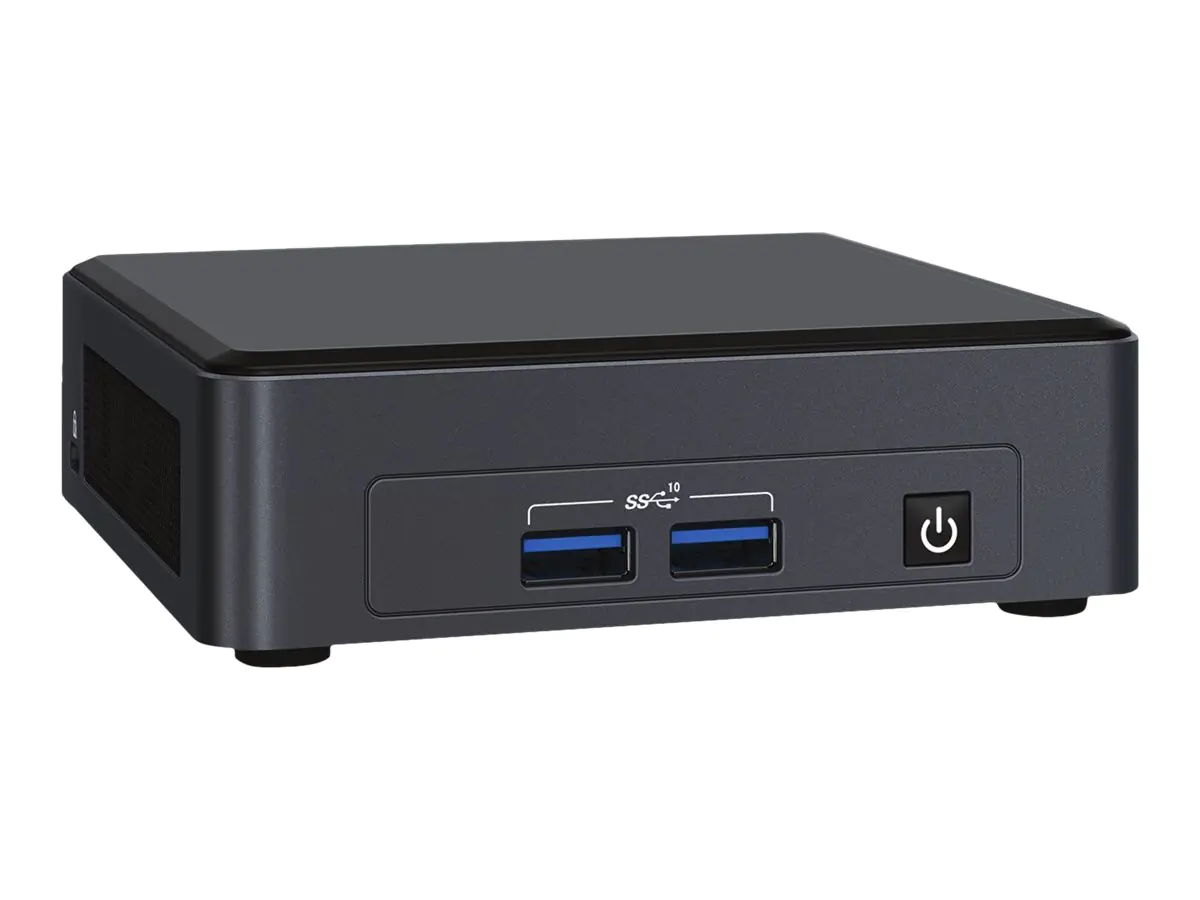 Intel Next Unit of Computing Kit 11 Pro - NUC11TNKi5 - Mini-PC - Core i5 1135G7 / 2.4 GHz - RAM 0 GB - keine HDD - Intel Iris Xe Grafikkarte - 1GbE, 2.5GbE - WLAN: 802.11a/b/g/n/ac/ax, Bluetooth 5.1 - Monitor: keiner