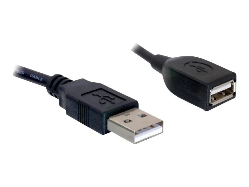 Delock Extension cable USB 2.0 - USB-Verlängerungskabel - USB (M) zu USB (W) - 15 cm - für P/N: 61477, 61478, 61693, 61746, 61772, 66202, 88537