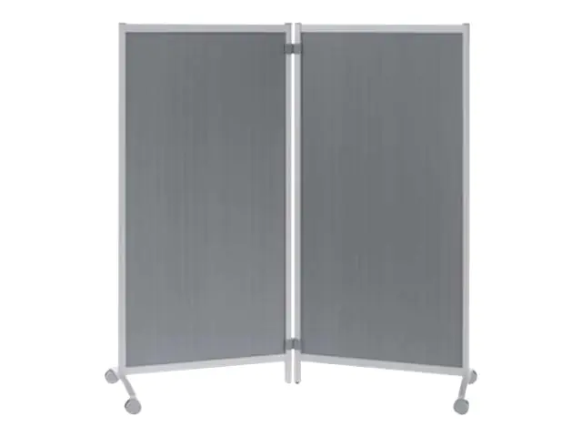 PAPERFLOW Stellwandsystem - 76 x 170 cm - Rahmen: Silber (Packung mit 2) CR01X2.35
