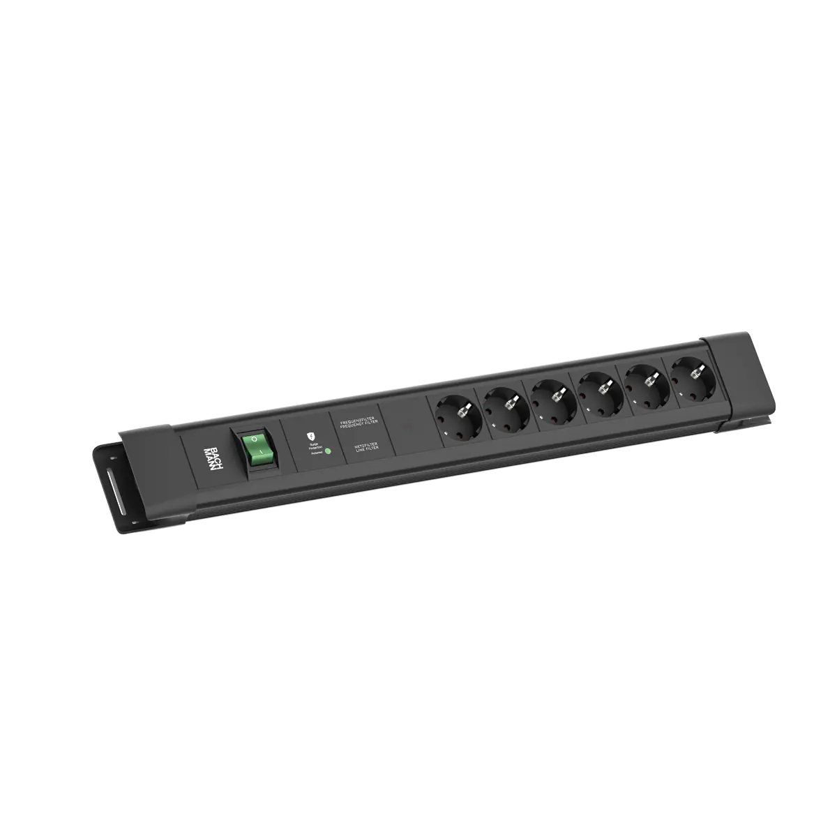 Bachmann CONNECTUS - Steckdosenleiste (extern / wandmontierbar) - with PLUS overvoltage protection and PLUS interference suppression filter - Ausgangsanschlüsse: 6 (power CEE 7/7) BM005926
